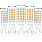 Ampoule LED G9 3,2 W blanc chaud 2700 K, ampoules LED G9 420 lm, équivalent à une ampoule halogène 28 W 40 W, ampoules LED G9 maïs pour lampe de