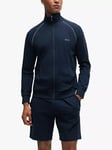 HUGO BOSS BOSS Zip Through Lounge Top, Dark Blue