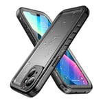 SPORTLINK for iPhone 13 Mini Waterproof Case - Shockproof Heavy Duty Front and Back Cover with [Built in Screen/Camera Protector] 360 Full Body Protective [Dustproof][IP68 Underwater]-Black