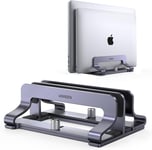 Vertical Laptop Stand for Desk Dual Slot Laptop Stand Holder Adjustable Dock Alu