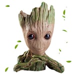 thematys Pot de Fleurs Baby Groot - 14x11x7cm - Idéal pour Déco & Stylos, Design Iconique, Cadeau Parfait pour Fans