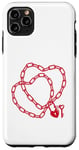 iPhone 11 Pro Max Cute Womens Intertwined Heart Chain Love Lock Valentine' Day Case