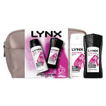 LYNX Attract for Her bodywash & body spray Washbag, 2 piece Gift Set perfect for her daily routine