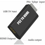 Adaptateur De Convertisseur Ps2 À Hdmi, Convertisseur Vidéo Ps2 En Convertisseur Hdmi, Sortie Audio Avec Écran Hdtv De 3,5 Mm Hdmi Supporte Tout Le