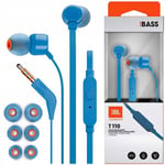 JBL Tune 110 Bass In-Ear Headphones With Microphone