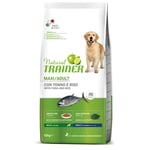 Natural Trainer Adult Maxi med fisk och ris - Ekonomipack: 2 x 12 kg