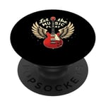 Let the Music Play Guitars Guitar Guitar Player Guitarist PopSockets Adhesive PopGrip