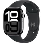 Apple Watch Series 10 Gps 46mm Sport Band Svart M-L