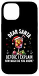 Coque pour iPhone 14 cher père Noël, avant que je ne t'explique, à quel point connais-tu Noël