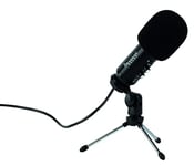 Konix Drakkar Microphone Filaire Lur Evo pour Streaming - Câble 1,5 m - Noir