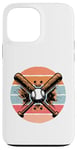 Coque pour iPhone 13 Pro Max Battes de baseball balle sport action excitation esprit jeu