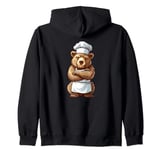 Chef Bear - Cute Bear In A Chef's Hat Bear Chef Zip Hoodie