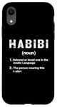 iPhone XR Habibi Dictionary Definition Arabic for Men Women Habibi Case