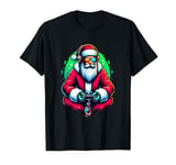 Funny Video Games Santa Gamer 8-bit Gaming Christmas Gamers T-Shirt