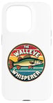 iPhone 15 Pro Vintage Walleye Drawing: The Walleye Whisperer Fisherman Case