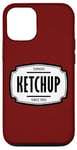 Coque pour iPhone 14 Ketchup Condiment Simple Facile Halloween Costume assorti