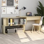 Vidaxl - Bureau d'angle Chêne sonoma 200x50x76 cm Aggloméré