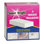 Super Bright Magic Eraser, 4 Pack