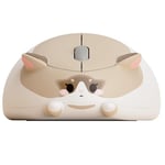 Akko Souris de Jeu sans Fil en Forme de Chat Ragdoll, 2,4 GHz avec récepteur USB, Suivi Optique 1200 DPI, Ergonomique, clic Silencieux, Souris sans Fil silencieuse, Compatible avec Mac/Win (Ragdoll)