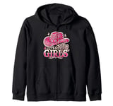 Let's Go Girls Western Cowgirl Tees, Cool Bachelorette Party Zip Hoodie