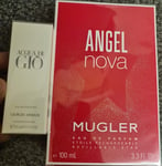 Angel Nova Thierry Mugler EdP Refillable 3.4 oz / e 100 ml with ACQUA DI GIO