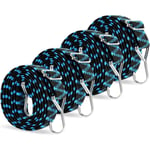 Sollbry - Tendeurs Elastique avec Crochets,Réglables Tendeur Elastique 4xSandow Elastique 2M Corde Elastique Plate Tendeur pour Vélo Bache Piscine