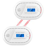 CPVAN Carbon Monoxide Detector 10 Year Sealed Battery, Carbon Monoxide Alarms for Home Safety, Interlinked CO detector, CO Alarm with Digital Display, EN 50291, Works on SM11R Models. 2 Pack