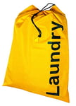 Kleiber 93207 Sac à Linge Jaune, Inscription Laundry en Noir