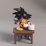 8Cm Dragon Ball Z Vegeta Figure Son Goku Eating Pvc Action Figures Collection Mo