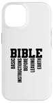 Coque pour iPhone 14 INSTRUCTIONS DE BASE AVANT DE QUITTER LA TERRE - B.I.B.L.E