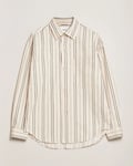 NN07 Adwin Striped Overshirt Ecru/Black