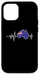 iPhone 12/12 Pro Flag Country Heartbeat Australia Australian Flags World Map Case