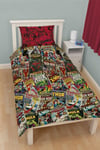 Marvel Comic Covers Childrens Duvet Cover Bedding Set