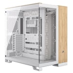 Corsair 6500X Bamboo Dual Chamber E-ATX Mid Tower Case - White