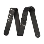 Jackson Shark Fin Leather Strap Black and White, 2"