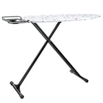 Amazon Basics Ironing Board with H-Shaped Iron Rest, Medium, 122 x 38 cm - Black, Floral