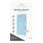 FOLIO RABAT WHITE DIAMONDS POUR IPHONE 6 6S BLEU AVEC CRISTAUX SWAROVSKI