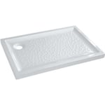 Allia Receveur Bastia céramique 100x80 extra-plat à poser avec traitement du fond de cuve pour bonde siphoïde de 90 réf 007282000...