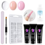 Nagel Gel Kit Gel Nagel Extensions Kit Professionellt Gel Kit för Nagelkonst i Solon eller hemma