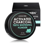 Lagunamoon Activated Charcoal Natural Teeth Whitening Powder, Doesn't Hurt Enamel or Gum, Alternative to Toothpaste, Strips, Kits, Gels