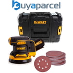 Dewalt DCW210N Cordless Brushless 18v XR Orbital Sander 125mm + Tstak +50 Sheets