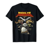 Kung Fu Panda Group Shot Action Portrait Movie Logo T-Shirt