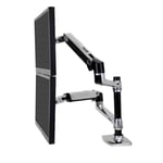 Ergotron LX Series Dual Stacking Arm monitor mount / stand 61 cm (24inch) Des...