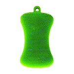 Éponge de Nettoyage réutilisable éponge de Cuisine avec Crochet en Plastique pour ustensiles de Cuisine Vert foncé 2,83"