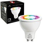 Ajax Online Smart Zigbee Pro GU10 LED RGBCW Spotlight Bulbs - Works with Philips Hue* SmartThings, Alexa & Google Home (Hub Required) Choose up to 16 Million Colours. (Pack of 1-30° Beam)