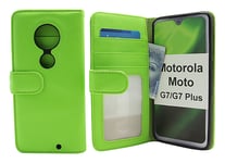 Skimblocker Plånboksfodral Motorola Moto G7 / Moto G7 Plus (Grön)