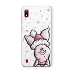 ERT GROUP Original Disney Winnie The Pooh TPU Case for Samsung Galaxy A10, Liquid Silicone Cover, Flexible and Slim, Protective for Screen, Shockproof and Anti-Scratch Phone Case White