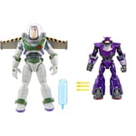 Disney and Pixar Lightyear Toys & ​Disney and Pixar Lightyear Large Scale Blaster Attack Zurg Action Figure, 12 Inch Scale, 11 Movable Joints, Lights Sounds Blaster Projectiles, 4 Years & Up