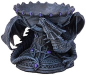 Nemesis Now Dragon Beauty Porte-Boule en Cristal Anne Stokes 18 cm Résine Gris