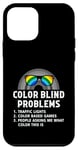 Coque pour iPhone 12 mini Color Blind Problems Lunettes de test de cécité Arc-en-ciel